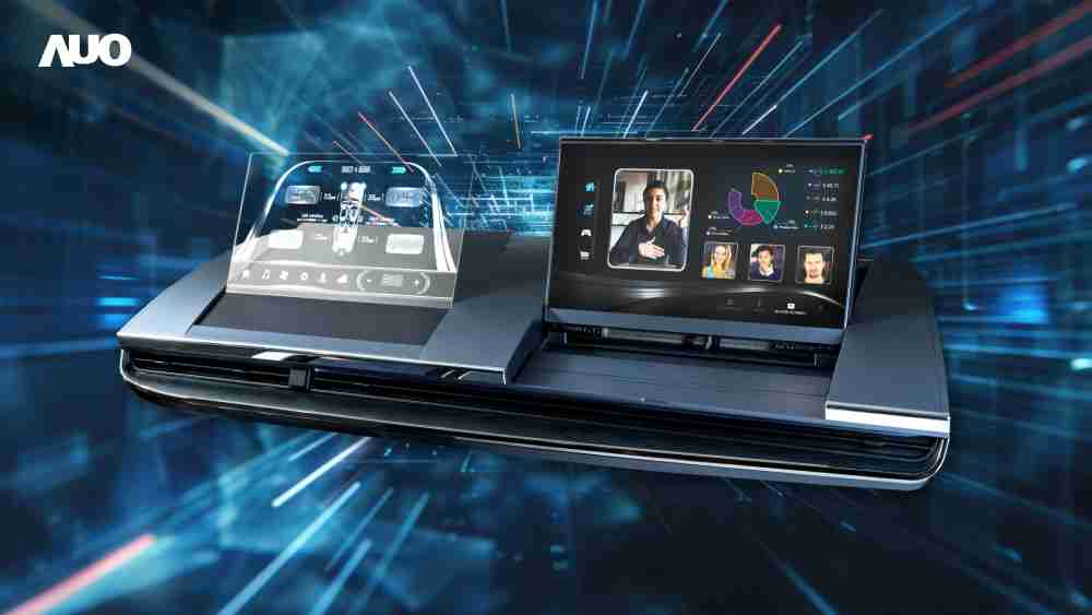 人生就是博Micro LED Display HMI解决方案打造透明Micro LED前座仪表，，，呈现信息并保留驾驶视野开阔；亦为副驾驶座乘客打造收放自如的Micro LED屏幕，，，在不影响显示质量的前提于显示区内建镜头，，，让用户能与视讯对象直接眼神接触，，，，提供绝佳的双向沟通体验